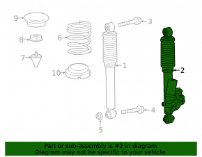 Rear left shock absorber G-class W463 G550 19-22 AMG Trail pkg