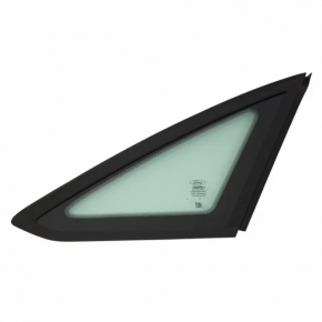 Rear right window with blind glass for Ford Focus mk3 11-18 4d with matte molding, scratches