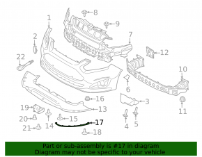Ford C-Max MK2 2013-2018 Front Bumper Lip Left