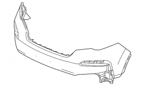 Honda Pilot 2019-2022 front bumper