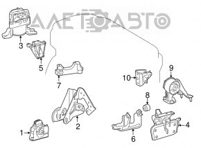 Rear engine mount Toyota Rav4 13-18 2.5 AWD
