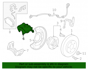 Front left caliper Chevrolet Volt 16-