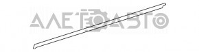 Molding door-glass central rear right Mercedes W221