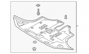 Engine protection Hyundai Santa FE 19-20 2.0, 2.4