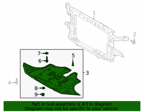 Engine protection Hyundai Santa FE 19-20 2.0, 2.4