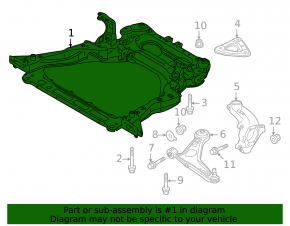 Mitsubishi Outlander 22-25 2.5 Front Subframe