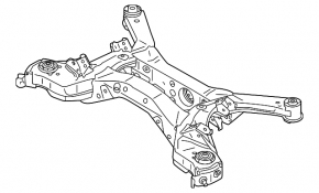 Rear subframe for Mitsubishi Outlander 22-25 2.5 AWD