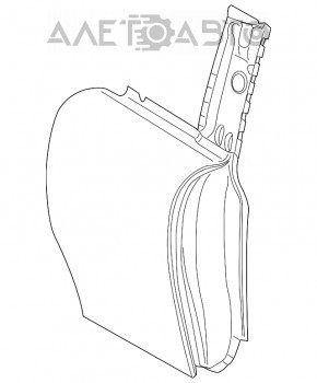 Bare rear right door Mini Cooper Clubman R55 07-14