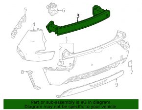 Rear Bumper Reinforcement Chevrolet Bolt EUV 22-23