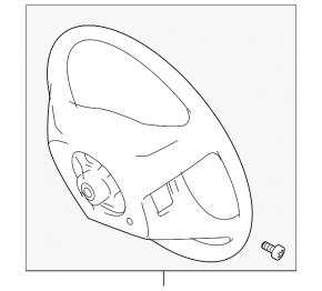 Naked steering wheel for a Toyota Sienna 2010 with beige tires