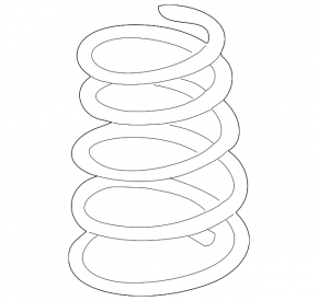 Rear left spring for Lexus RX400h 06-07, green and gray stiffness
