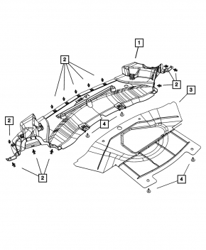 Front Bumper Guard Dodge Challenger 09-14