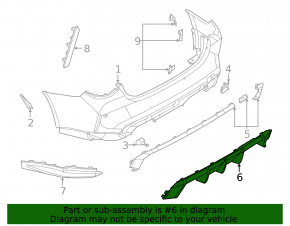 BMW 4 Series G22 G26 21-25 M4 Rear Bumper Lip. Bumper Cover & Trim, Gloss Black