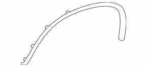 Rear right fender arch trim for BMW X2 F39 18-23