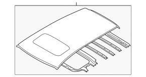 Subaru B10 Tribeca metal roof