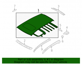 Subaru B10 Tribeca metal roof
