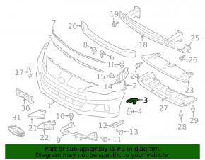 Subaru BRZ 13-20 front right headlight bracket