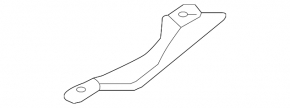 Rear bumper plug for exhaust rear right Subaru Legacy 15-17 prerest