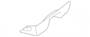 Right rear bumper cap for Subaru Legacy 20-25