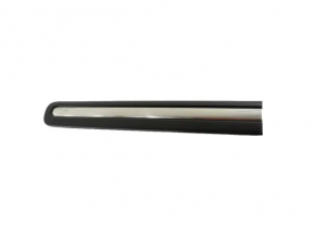 Door trim lower front left Fiat 500L 14-16 with chrome, black