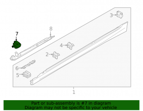 Left sill light module for BMW 3 G20 19-25