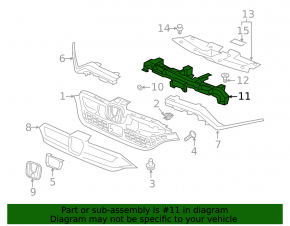 Honda CRV 20-22 radiator grille bracket, breakable mount