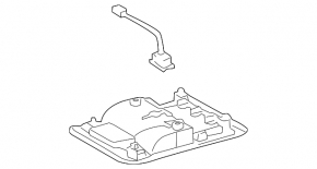 Front light for Toyota Prius 20 04-09 gray, without sunroof