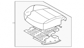 Left passenger seat runner for Hyundai Santa FE Sport 13-18