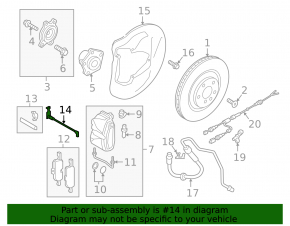 Brake pad wear sensor front left Audi A6 C8 19-