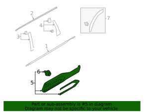 Lower rear left door trim for Subaru Forester 25-26 Base, Premium