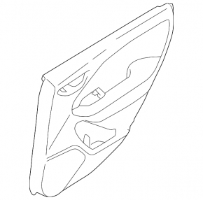 Subaru Forester 25-26 rear right door panel
