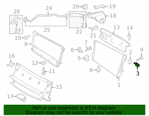 Upper left radiator bracket Porsche Panamera 10-16