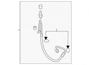 Air conditioner tube condenser-compressor Hyundai Sonata 11-14 2.0
