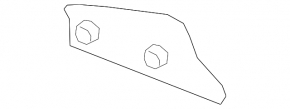 Left rear bumper mount under the Mercedes A-class V177 19-22 taillight