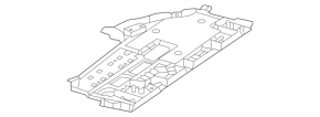 Mercedes X247 GLB 20-26 lower passenger footwell trim panel