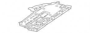 Mercedes X247 GLB 20-26 lower passenger footwell trim panel