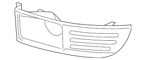 Fog light frame left Ford Flex 13-19