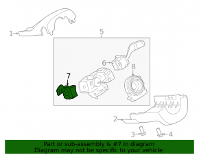 Left steering column switch Ford Ecosport 18-22