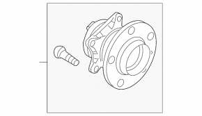 Rear left hub Mazda6 09-13