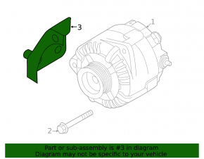 Alternator bracket Nissan Rogue 14-20