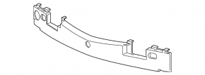 Absorber front bumper Cadillac ATS 13-14 dorest plastic