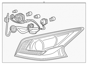 Light outer wing left Nissan Altima 14-15 TYC