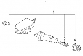 Nissan Sentra 20-24 Wheel Pressure Sensor 315mhz
