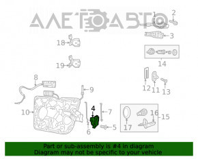 Front Right Door Lock Jeep Grand Cherokee WK2 11-21