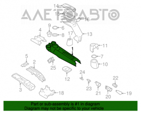 Console center lower part cup holders Mini Cooper Clubman R55 07-14