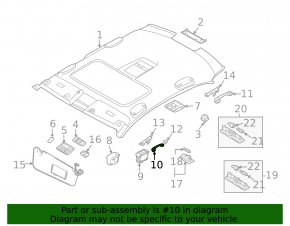 Front right ceiling handle BMW 3 F30 12-13 gray