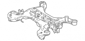Rear subframe Lexus RX350 RX350h RX450h+ RX500h 23-26 Canada built