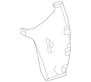 Right rear bumper protection for Toyota Prius 23-26, upper