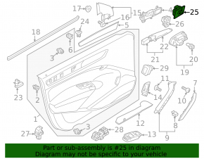 Mirror control VW Passat 20-22