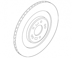 Rear right brake disc Kia EV6 22-24 235/12mm